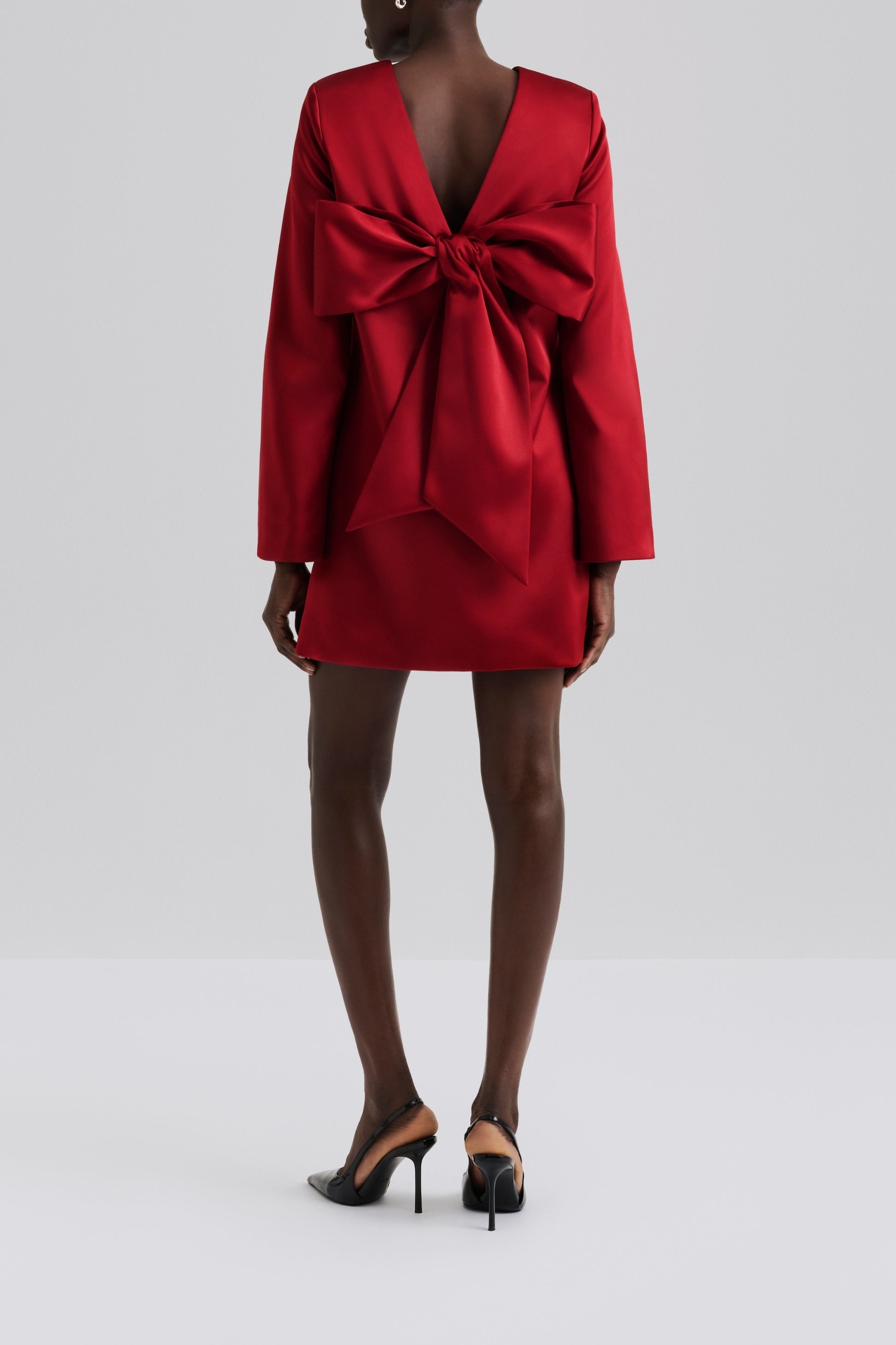 Kleid Elna Bow in Deep RedMalina - Anita Hass