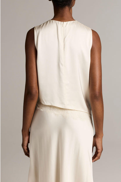 Top Lace Trim in Cream Vince