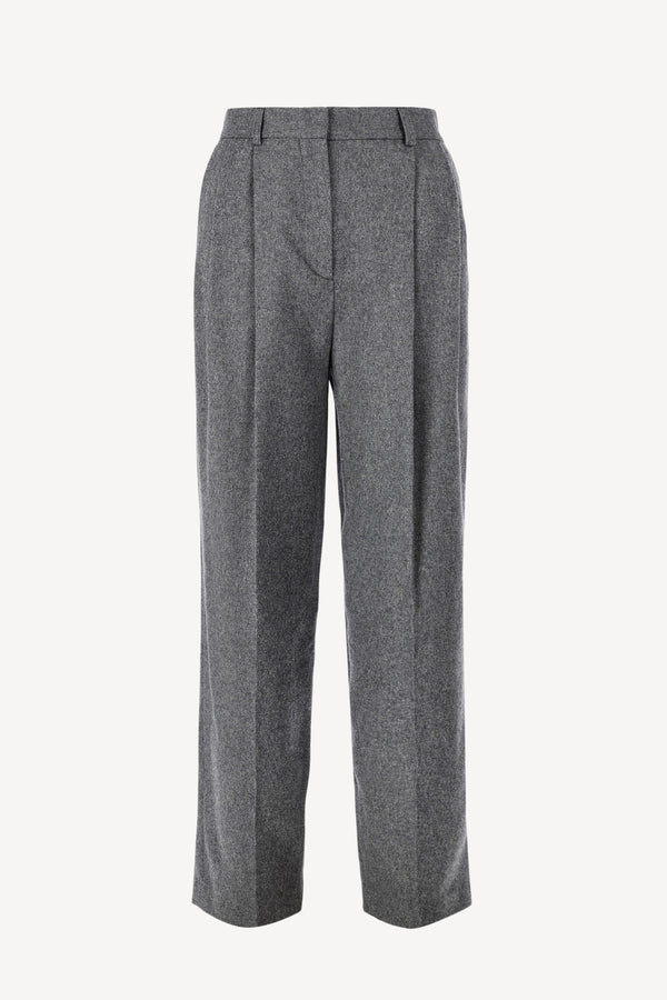 Pants Double-Pleated in gray