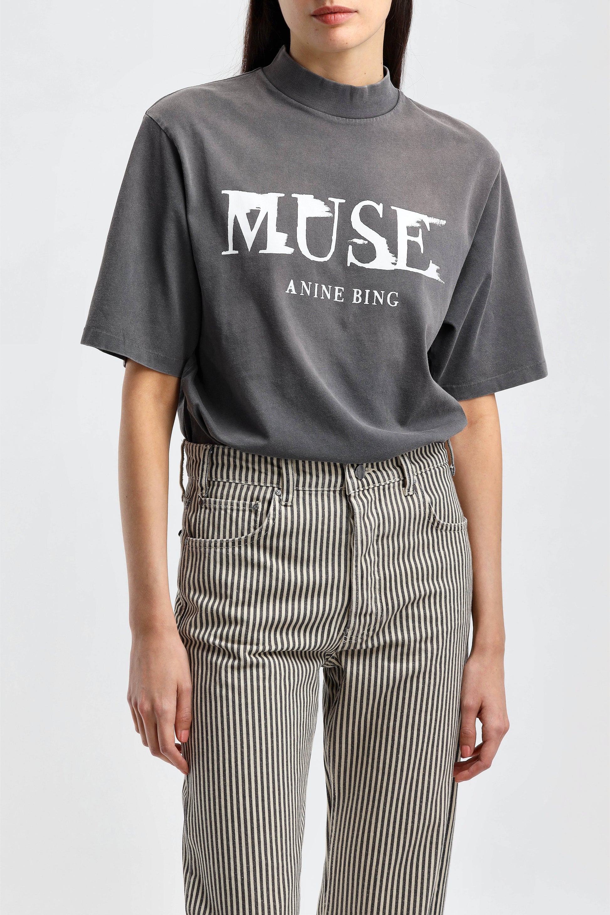 T-Shirt Wes Muse in Washed BlackAnine Bing - Anita Hass