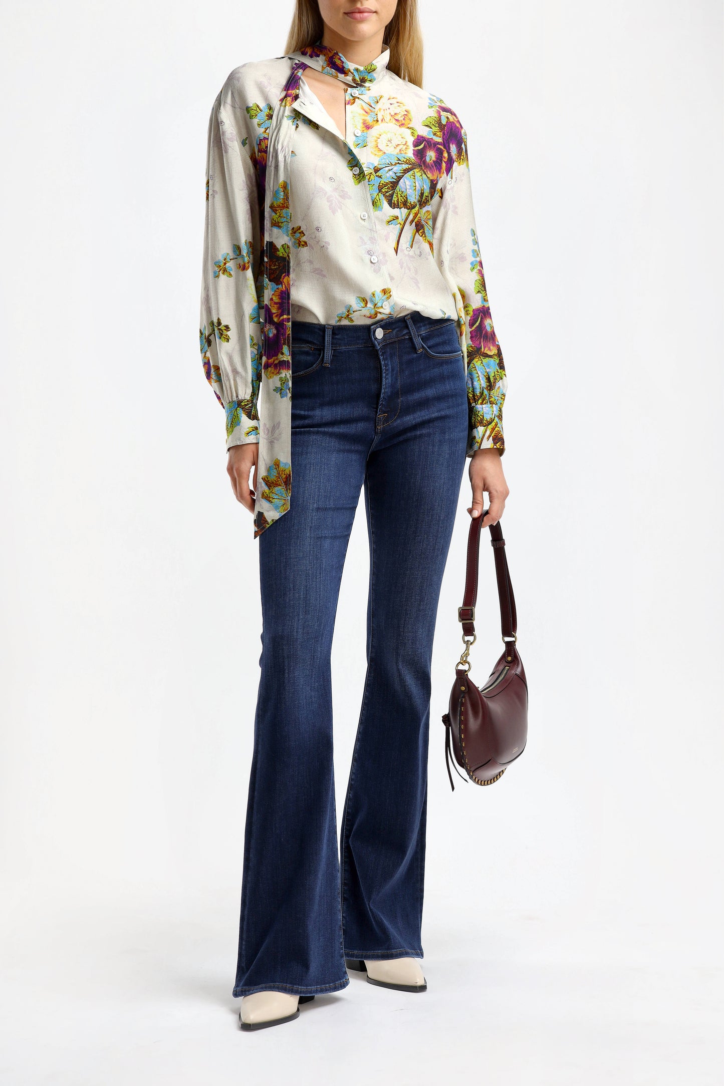 Bluse Bow in Traditional FloralTory Burch - Anita Hass