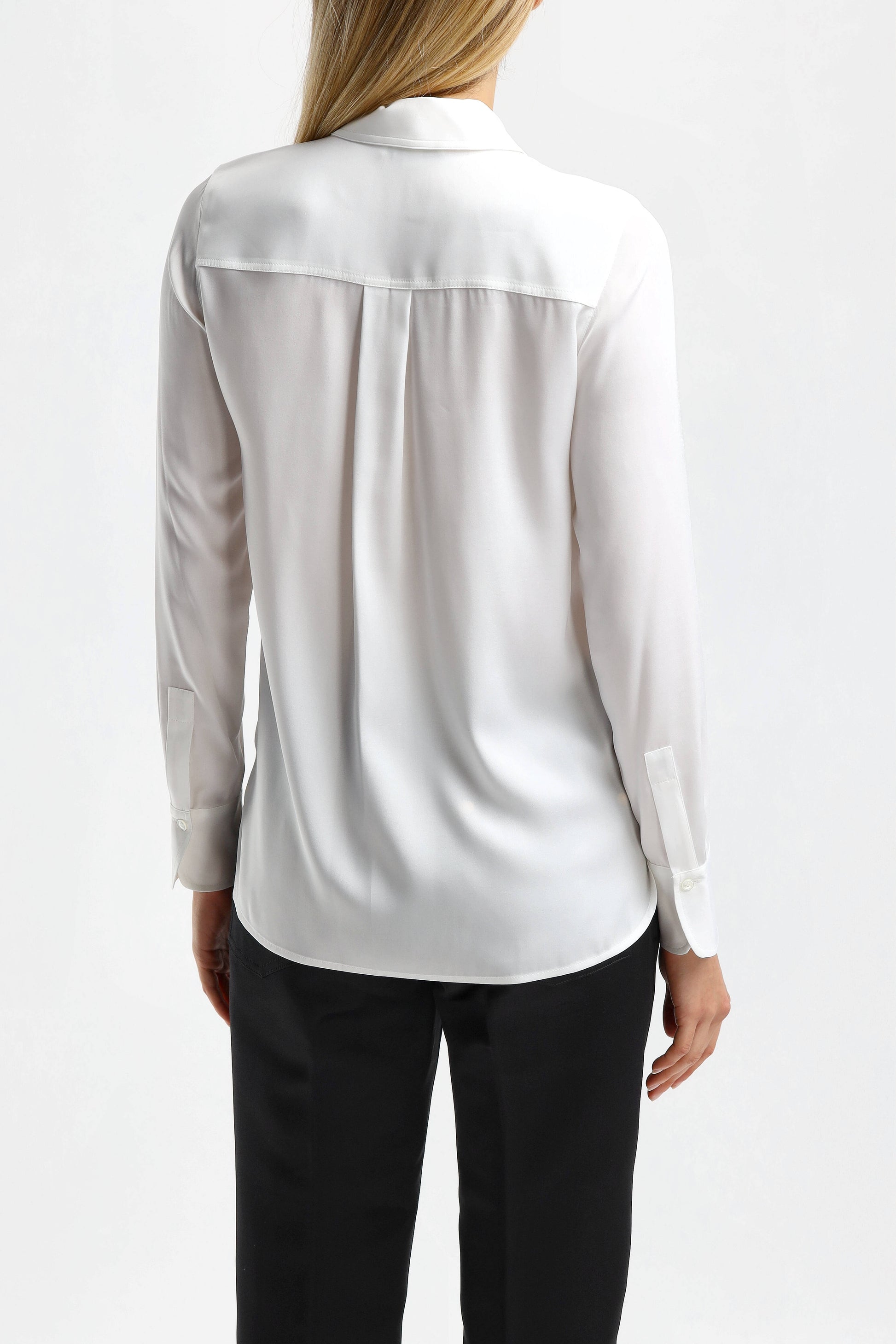Bluse Slim Fitted in Optic WhiteVince - Anita Hass