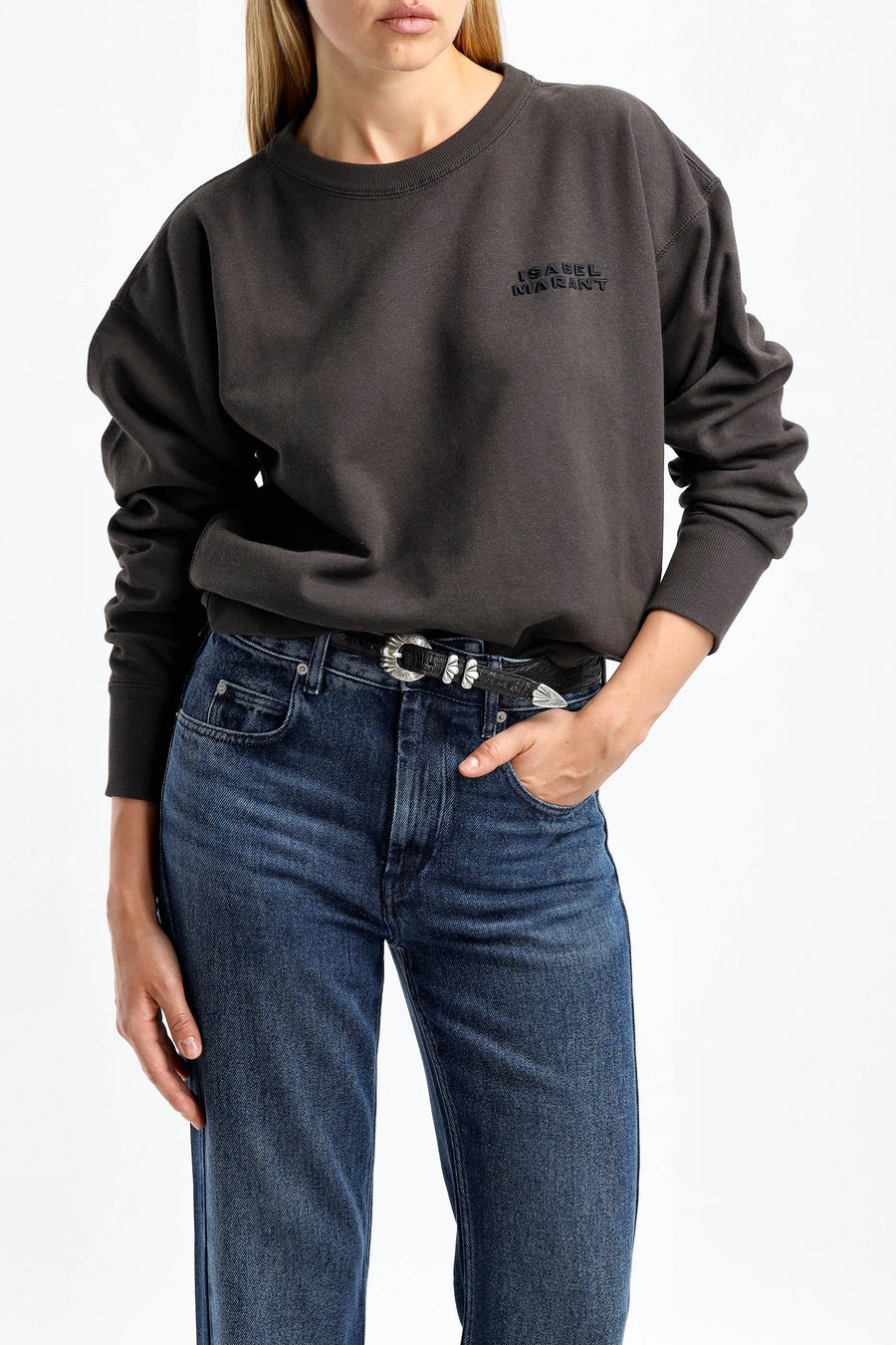 Sweatshirt Shad in Faded BlackIsabel Marant - Anita Hass