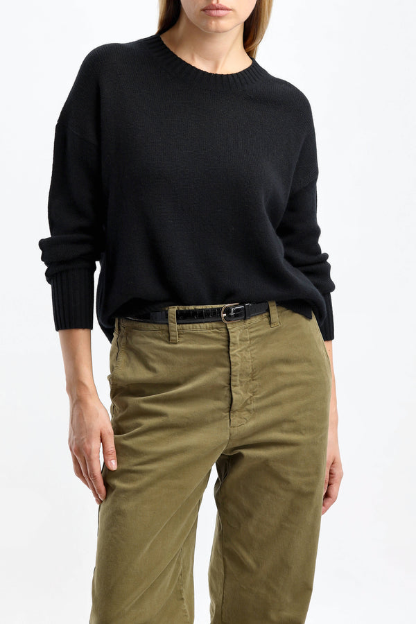 Pullover Crew Neck in SchwarzAllude - Anita Hass