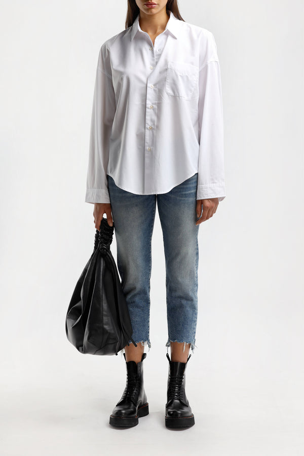 Bluse Boxy Button Up in WeißR13 - Anita Hass