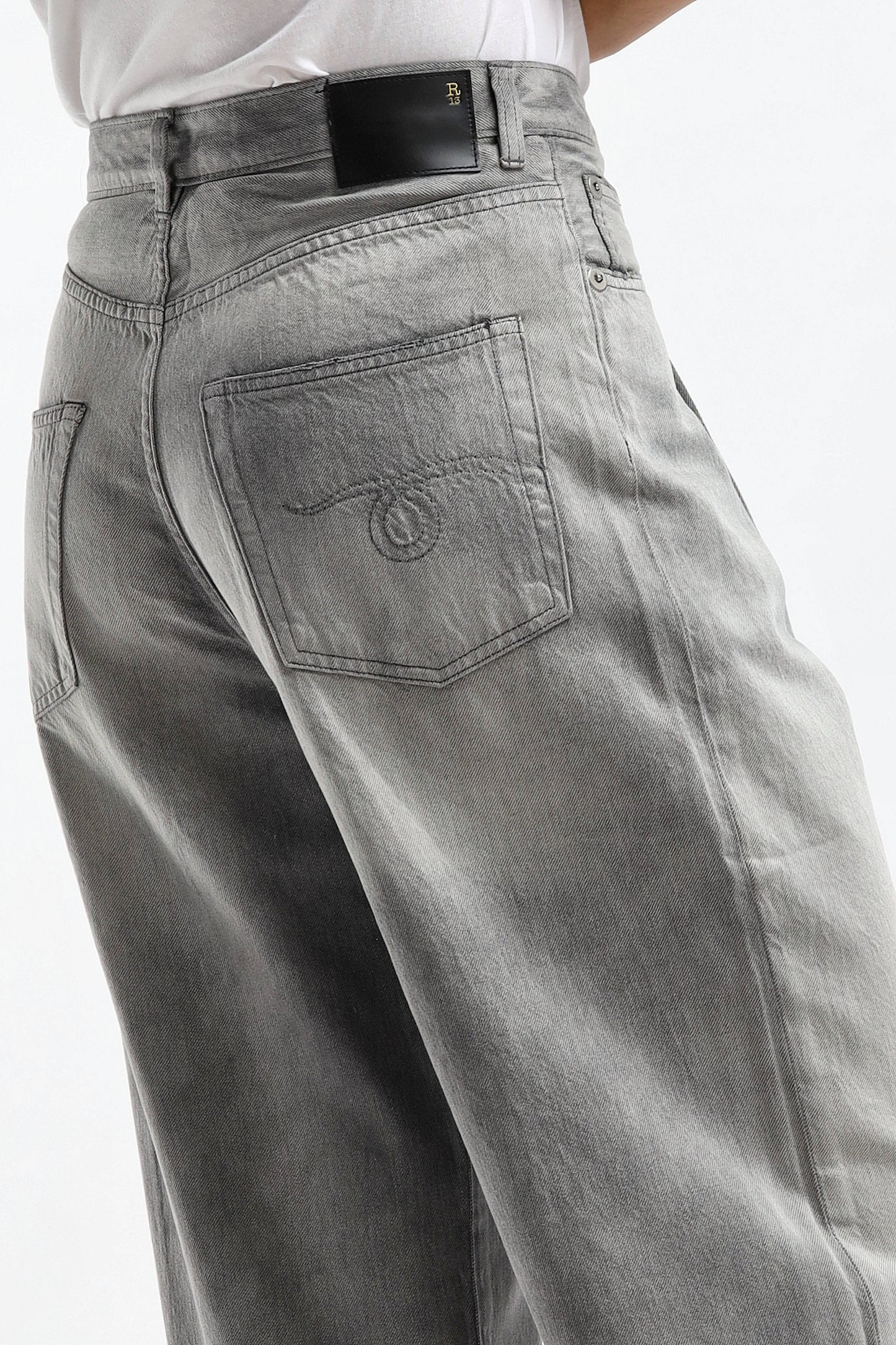 Jeans Damon Wide Leg in Wade GreyR13 - Anita Hass