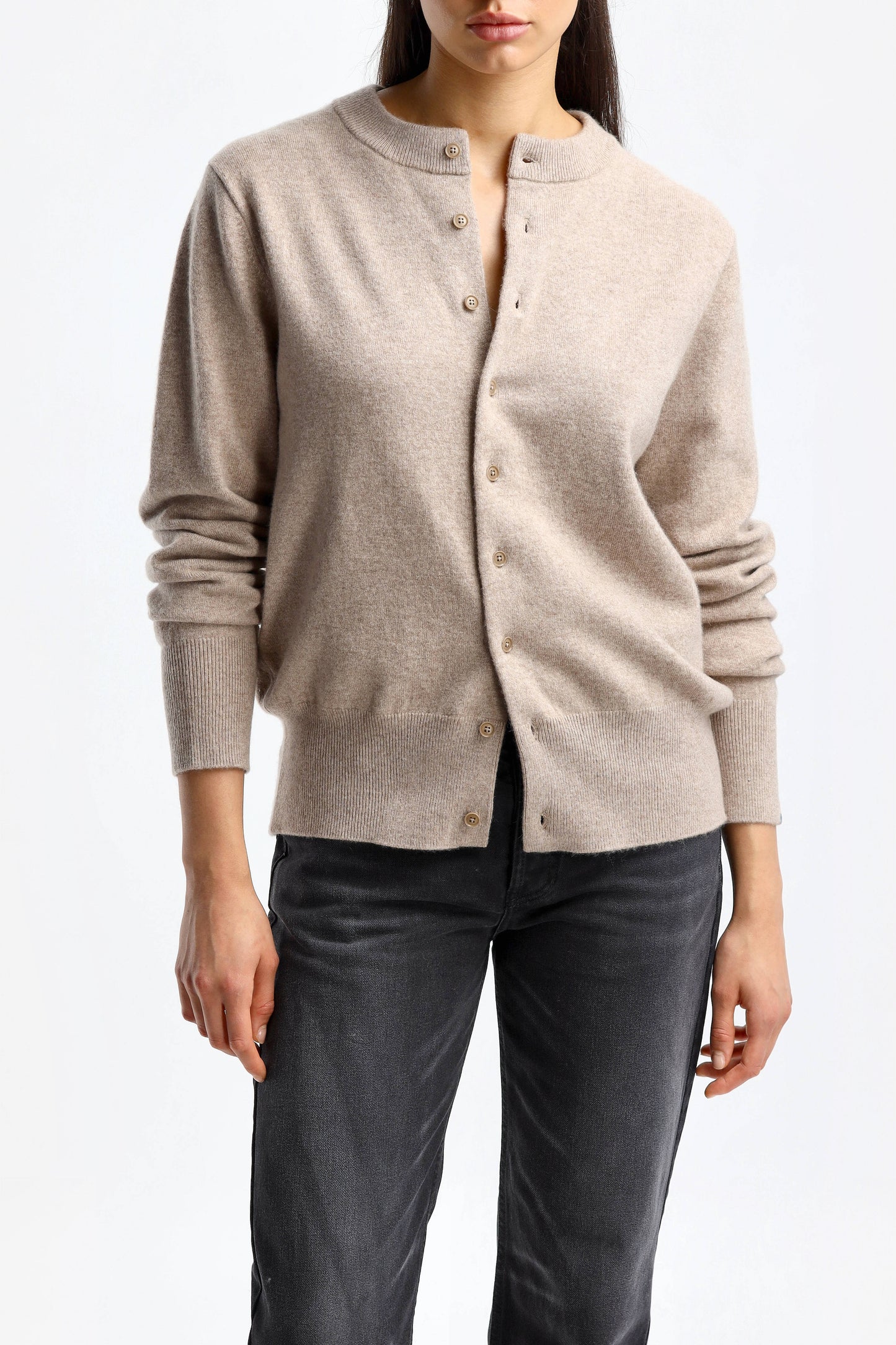 Cardigan Be Game N°283 in SandExtreme Cashmere - Anita Hass