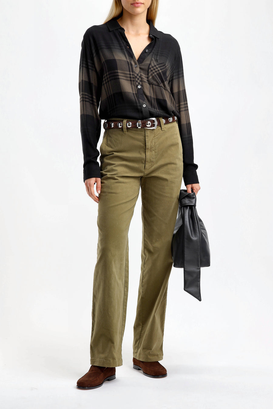 Bluse Hunter in Olive/SchwarzRails - Anita Hass