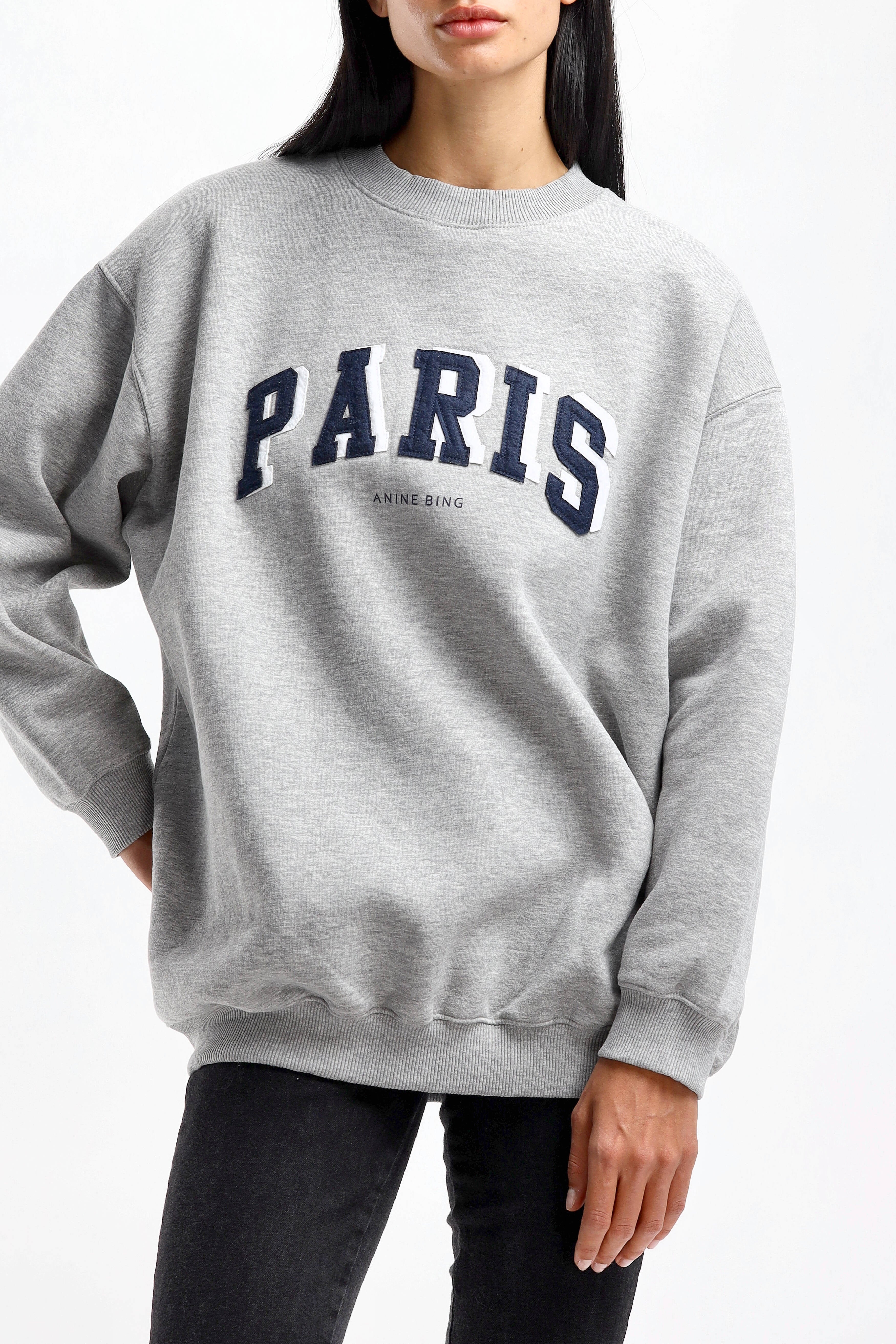 Sweatshirt Tyler Paris in Heather Grey anitahass