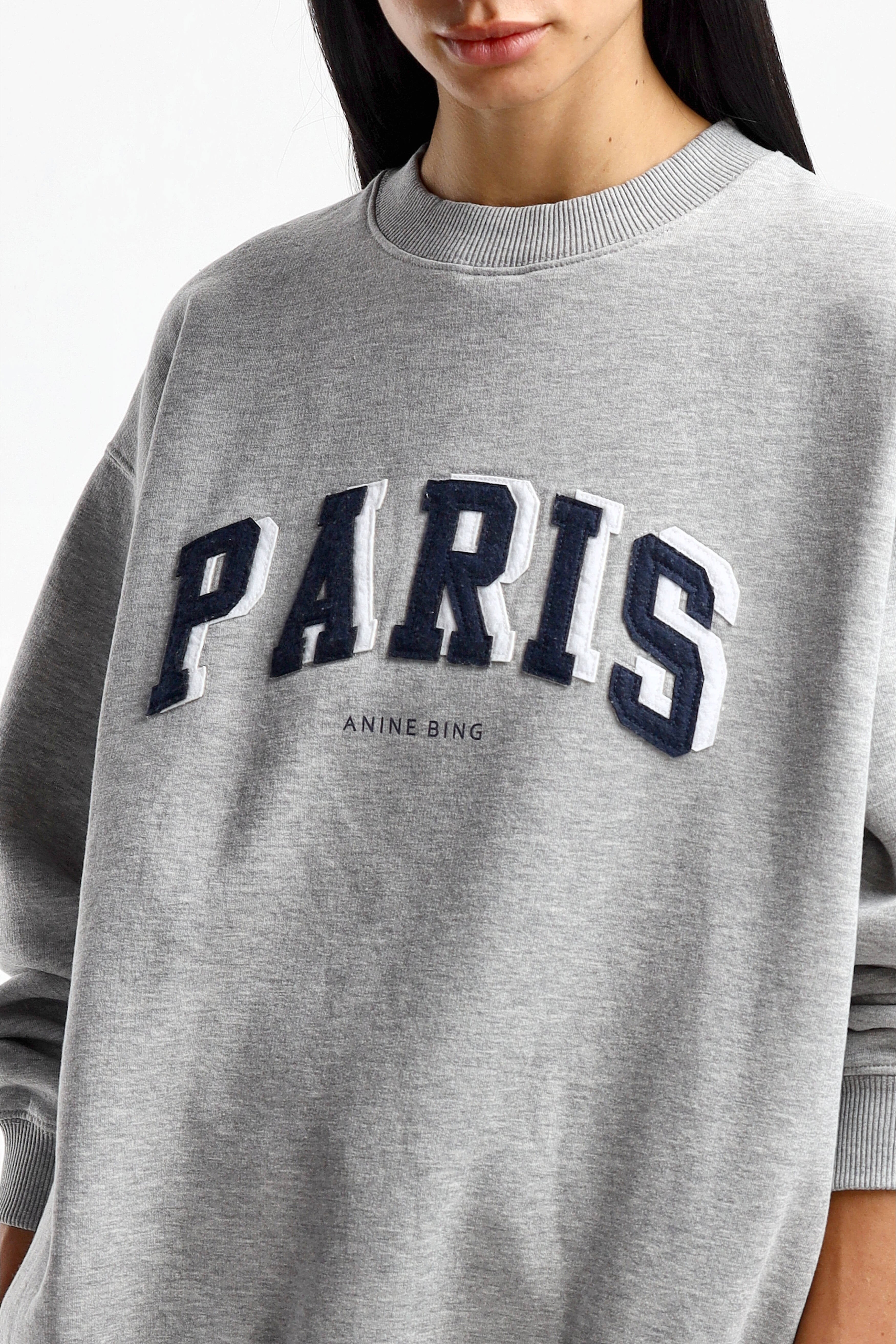 Sweatshirt Tyler Paris in Heather Grey anitahass