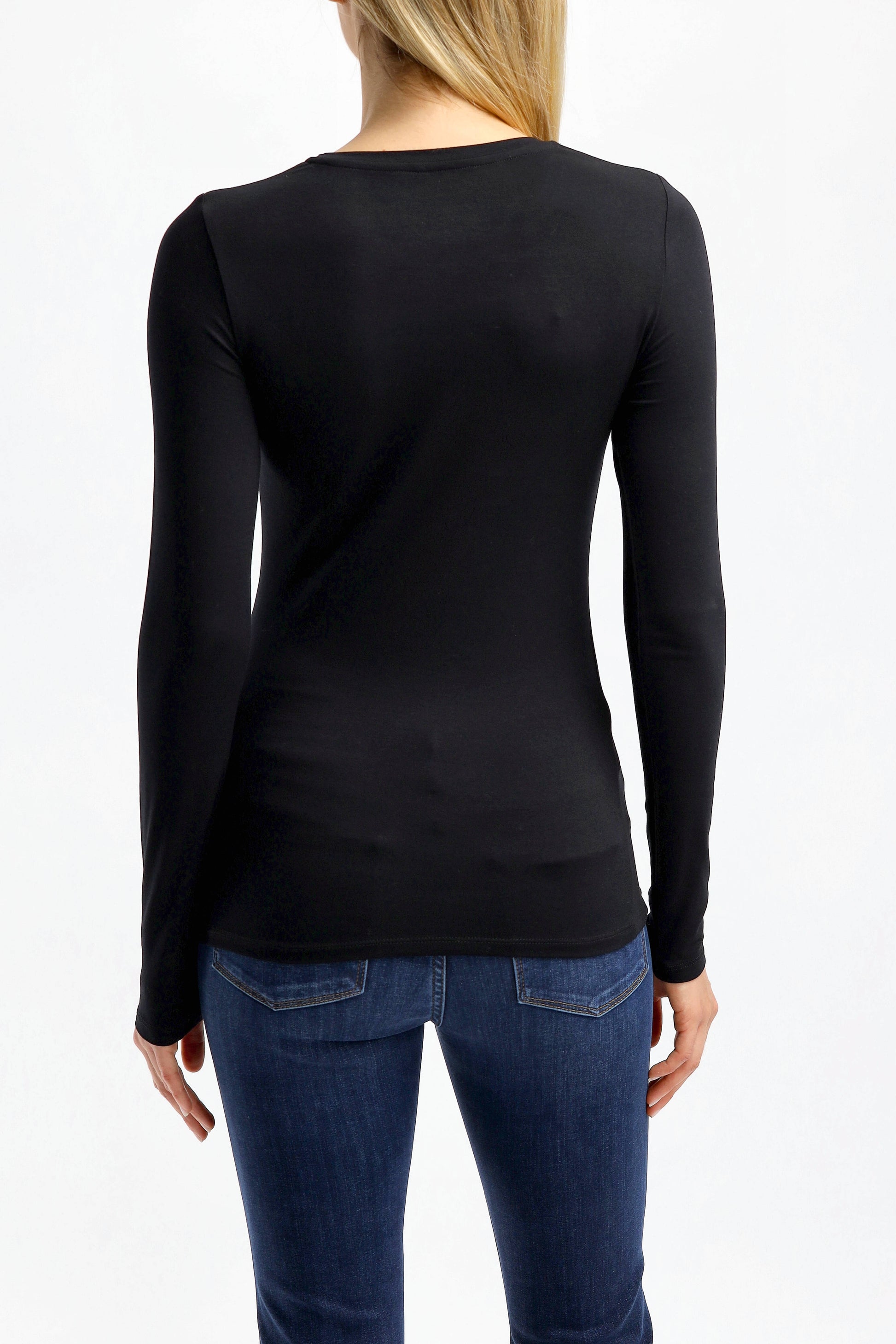 Longsleeve Ally in SchwarzMajestic Filatures - Anita Hass