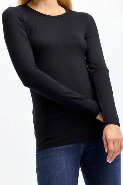 Longsleeve Ally in SchwarzMajestic Filatures - Anita Hass