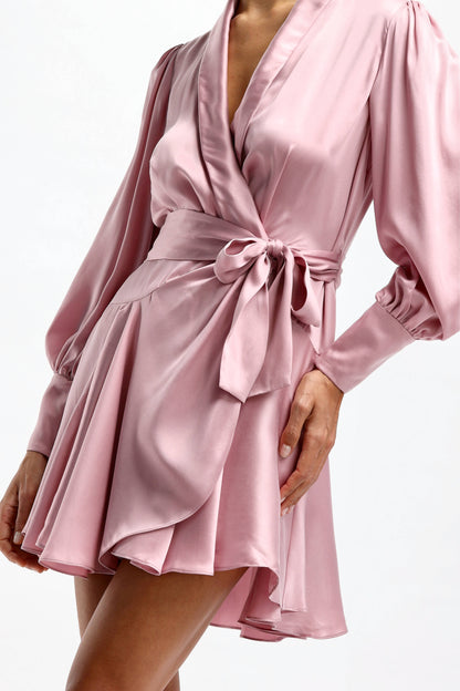 Kleid Silk Wrap Mini in PinkZimmermann - Anita Hass