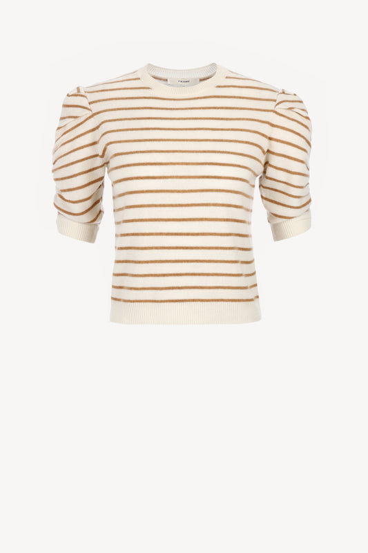 Knit shirt in camel