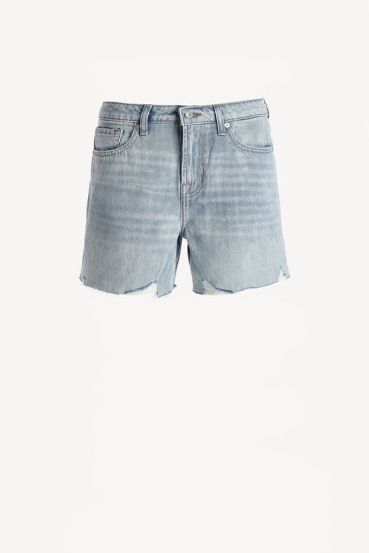 Shorts Monroe Long in Light Blue7 For All Mankind - Anita Hass