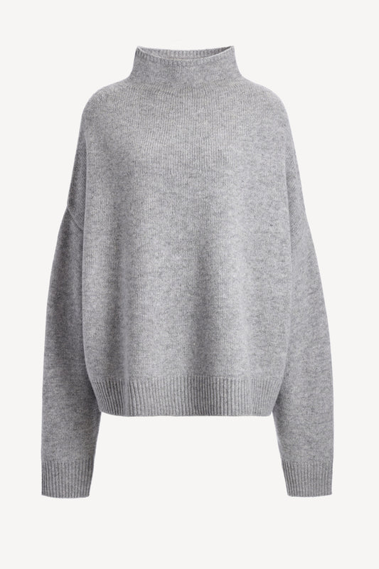 Dagmar 'Heart' sweater in Light Grey