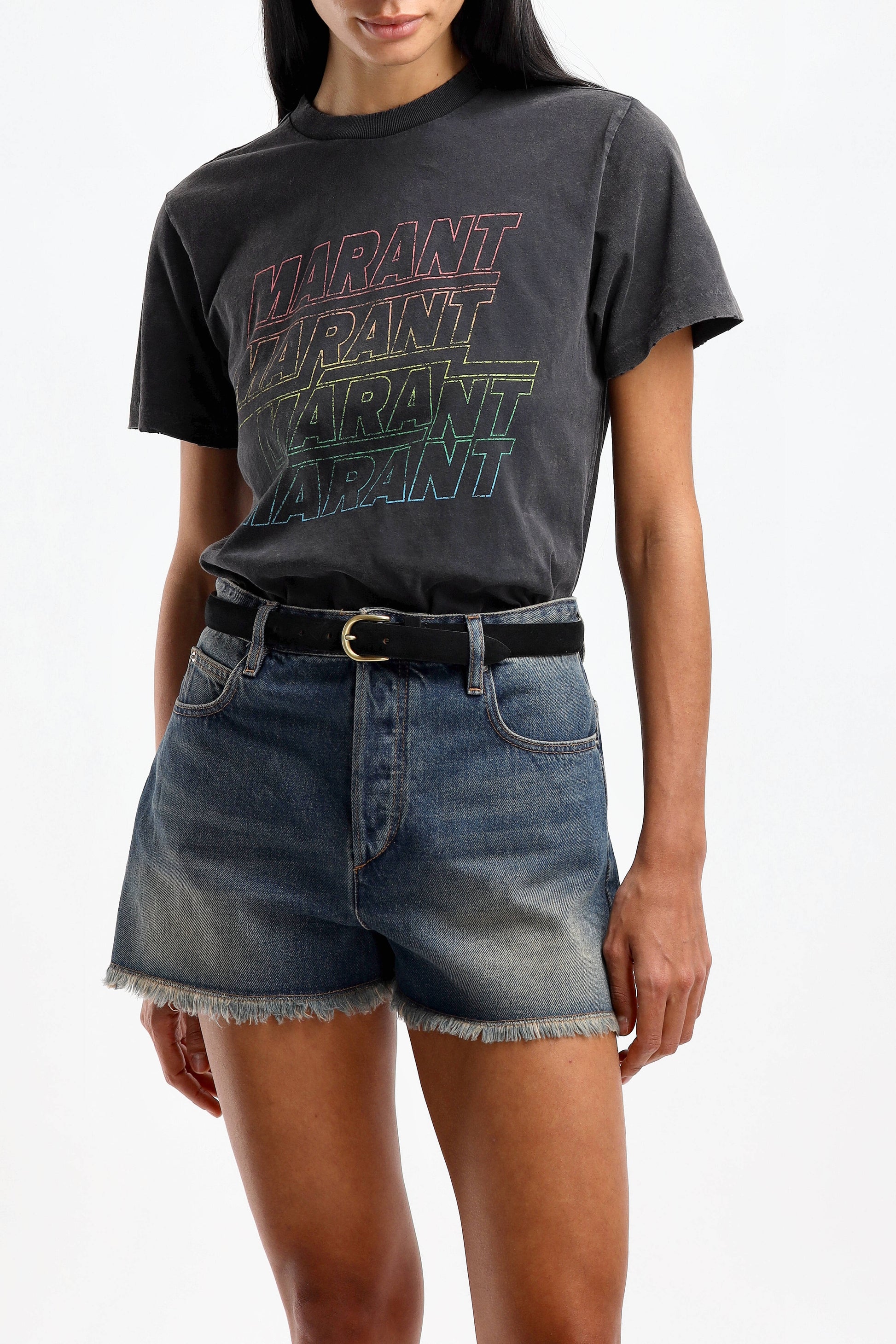 T-Shirt Zoeline in Faded BlackMarant Etoile - Anita Hass