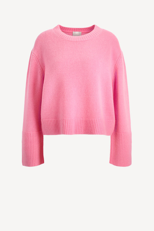 Pullover Cropped in Pink PantherAllude - Anita Hass