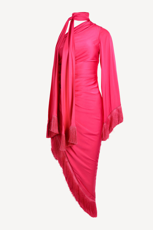 One Shoulder Kleid Oscar in Hot PinkPatBo - Anita Hass