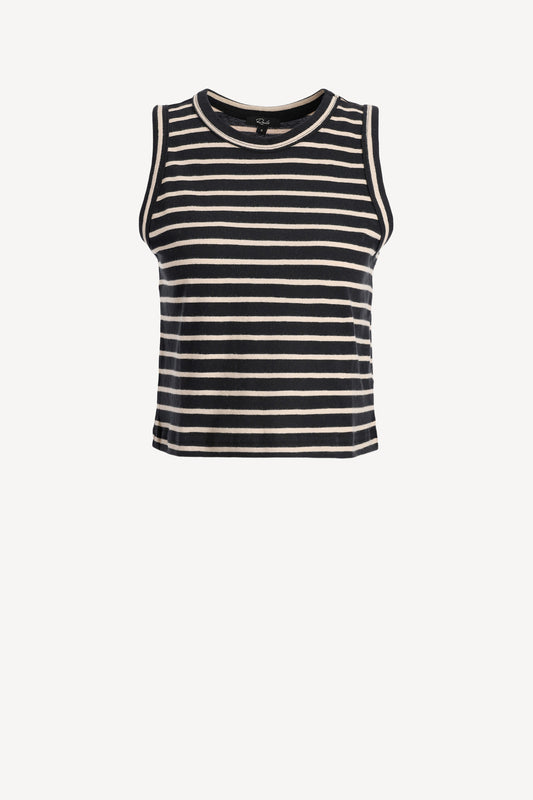 Tank Top Boxy in Black/IvoryRails - Anita Hass