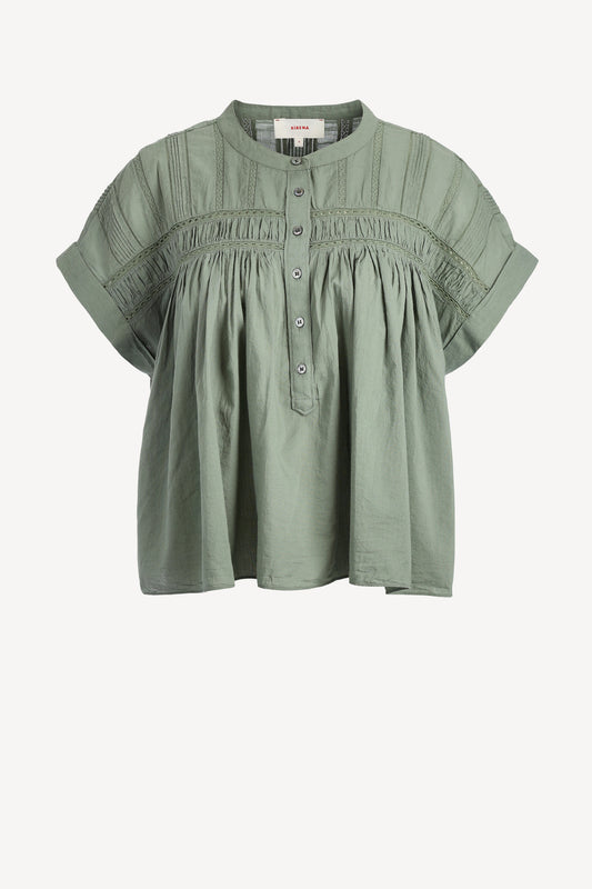 Bluse Louelle in Green Army