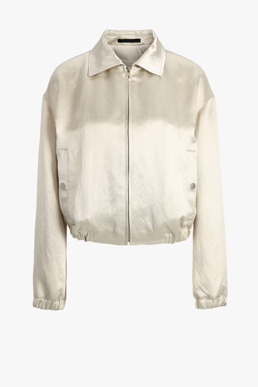 Flight Bomber jacket in champagne