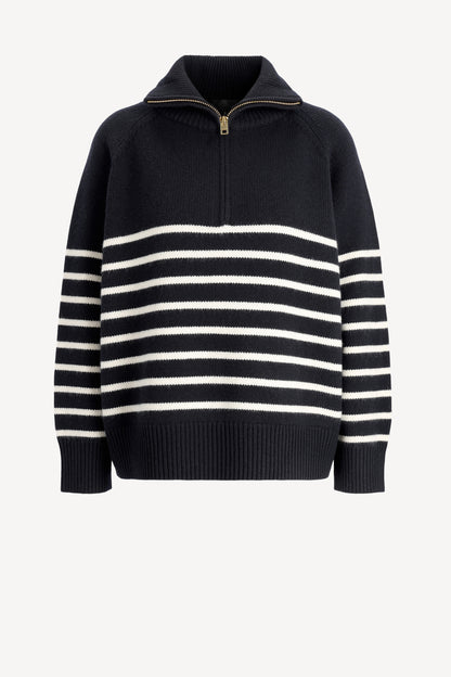 Pullover Ganze in Dark Navy/IvoryNili Lotan - Anita Hass