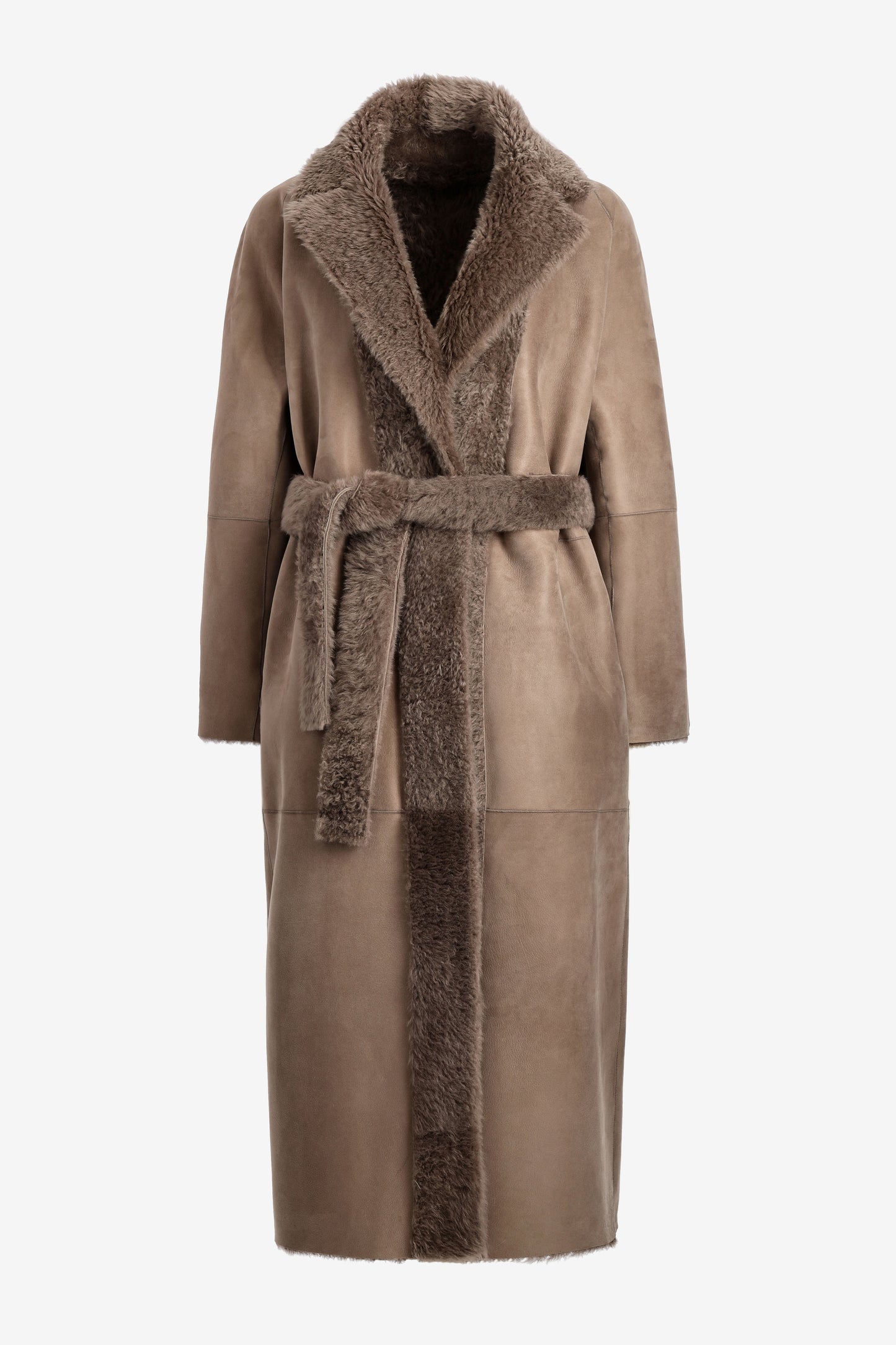 Maxi Teddy coat in toffee