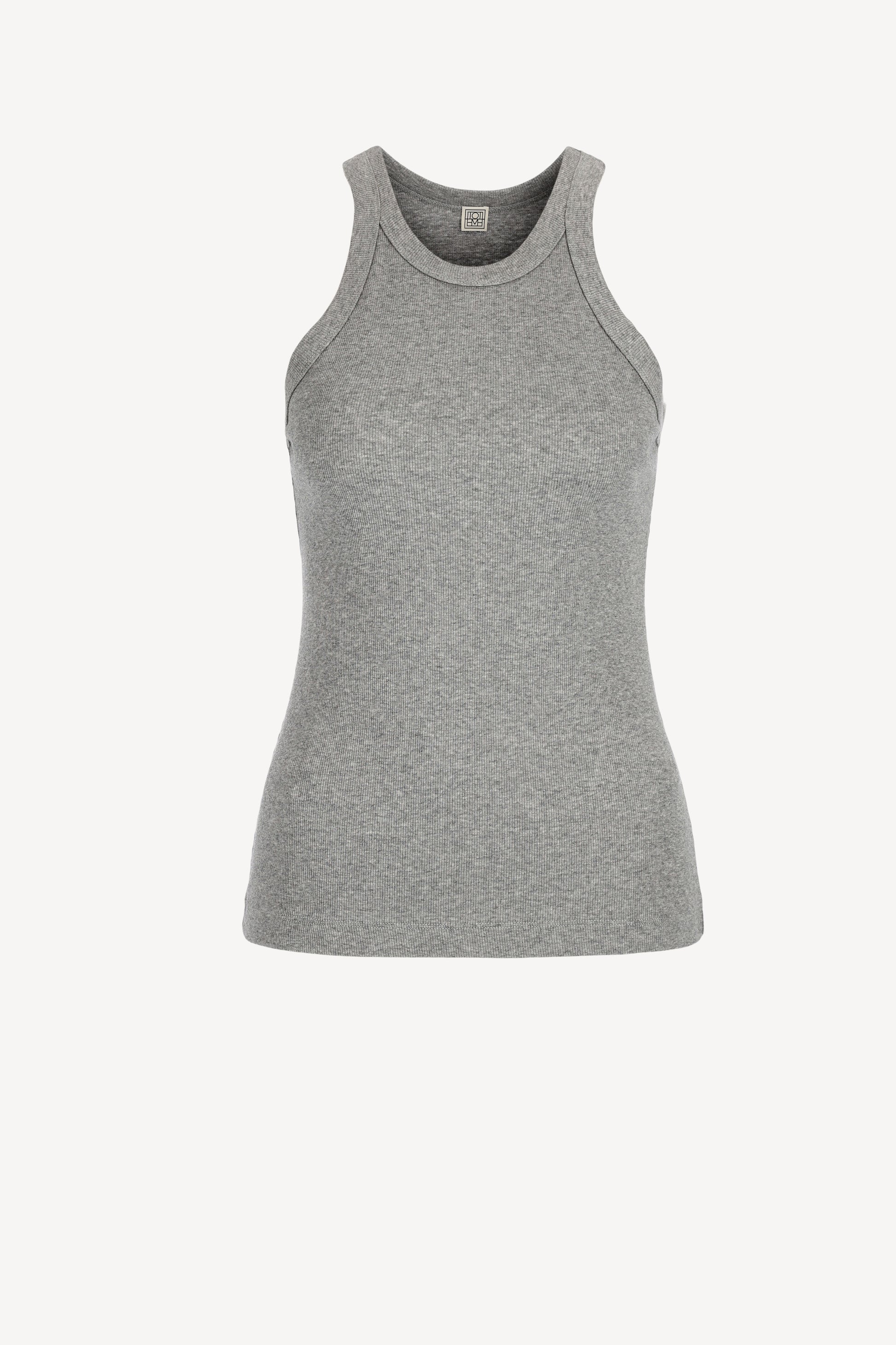 Tank Top Curved in Grey MelangeToteme - Anita Hass