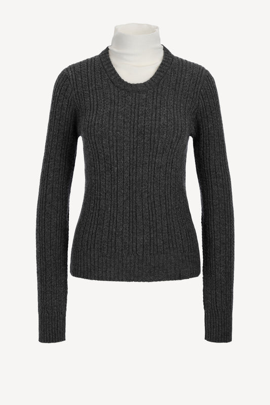 Pullover Double Layer in CharcoalVictoria Beckham - Anita Hass