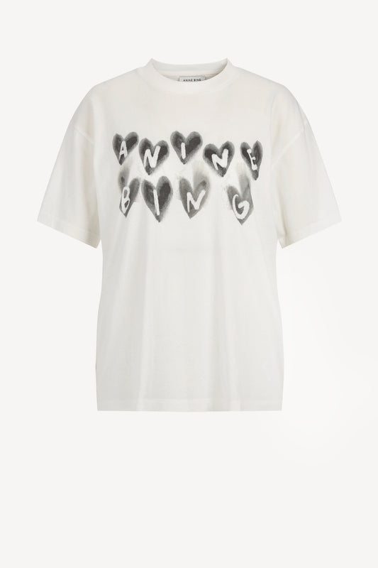 T-Shirt Cade Hearts in IvoryAnine Bing - Anita Hass