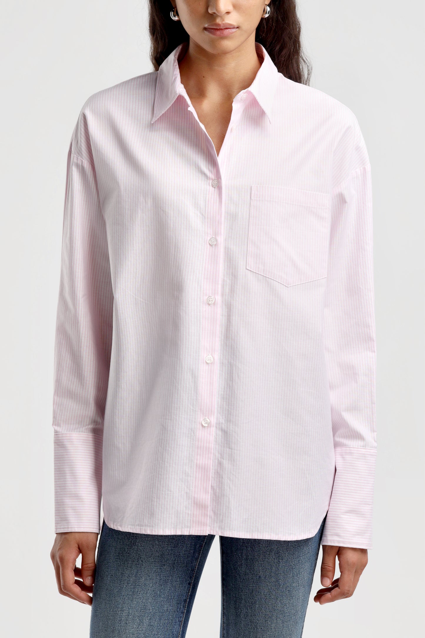 Bluse St. Germain Oxford in Rose/WeißLadneri - Anita Hass