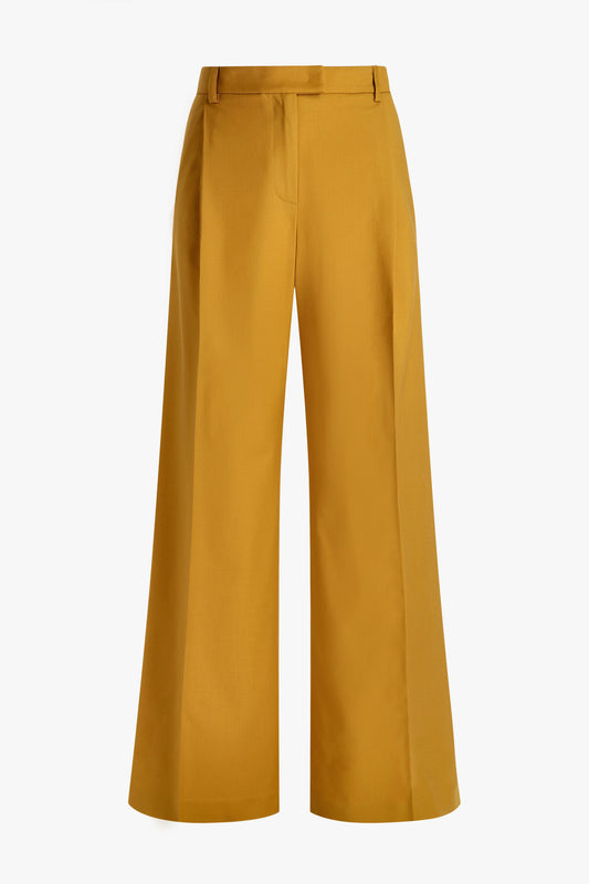 Loose pants in Dark Mustard