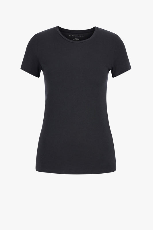 T-Shirt Soft Viscose in NavyMajestic Filatures - Anita Hass