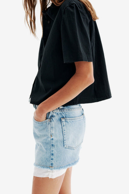 Nyra denim skirt in light wash