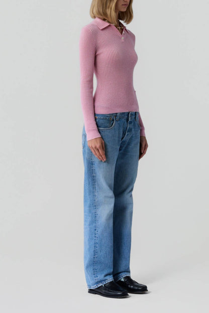 Pullover Shrunken Polo in DaybreakGuest in Residence - Anita Hass