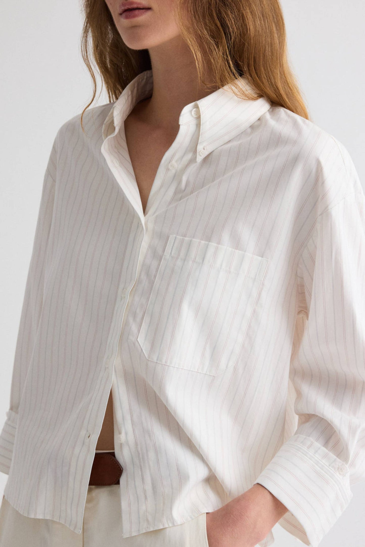 Bluse J.D. in Pinstripe White/MultiTWP Clothing - Anita Hass