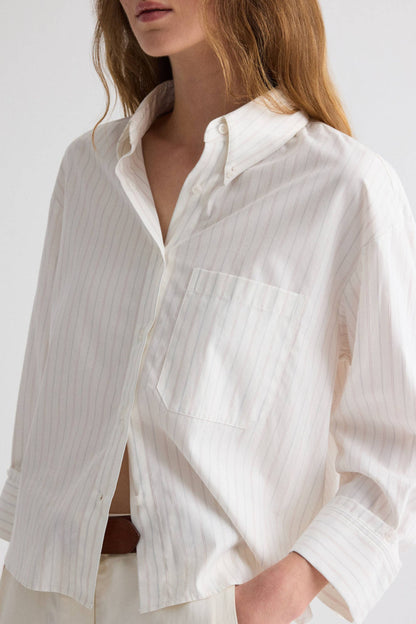 Bluse J.D. in Pinstripe White/MultiTWP Clothing - Anita Hass