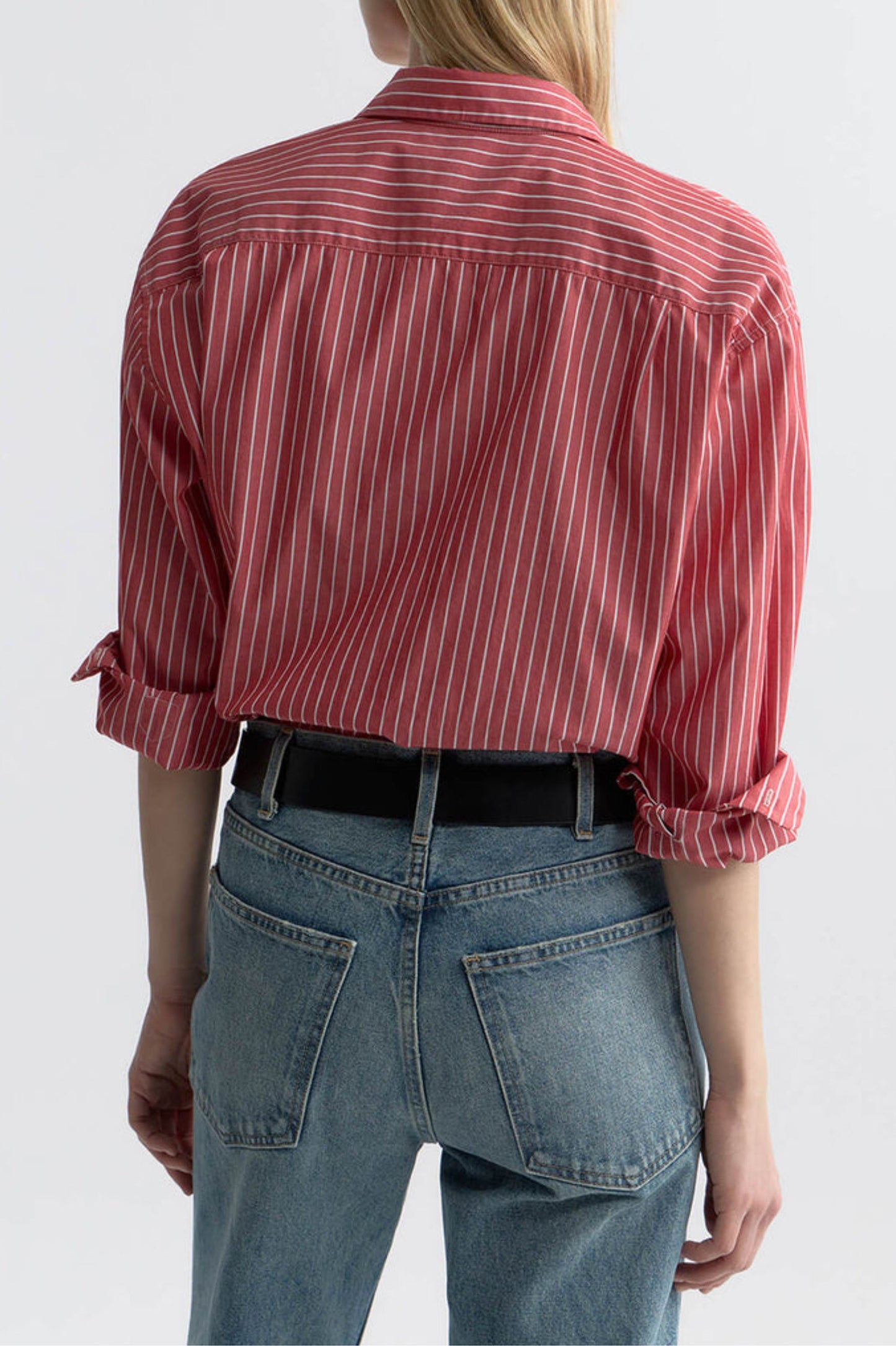 Yorke blouse in red/white