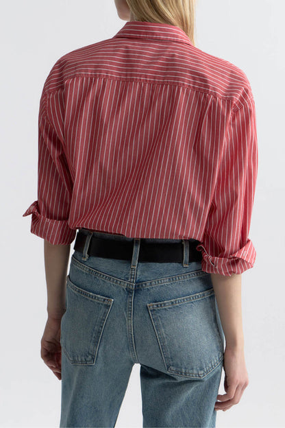 Yorke blouse in red/white