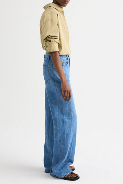 New Earl Blouse in Olive Gray by TWP Clothing - Anita Hass
