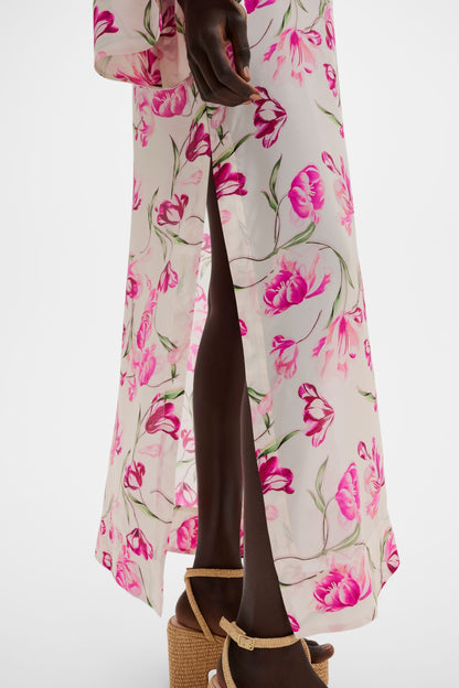 Brenda dress in tulip pink