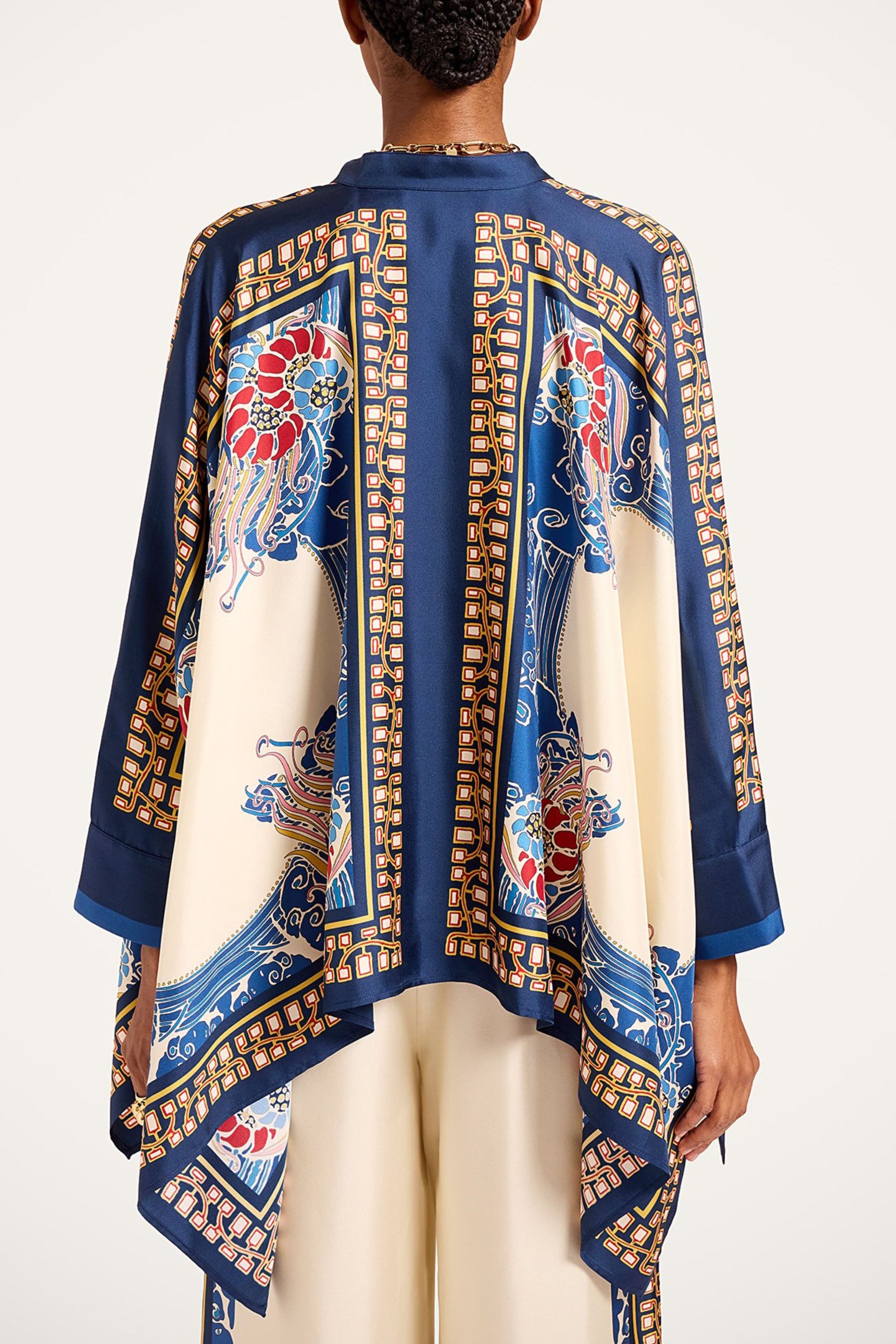 Bluse Foulard Lemuria in Ivory/NavyLa Double J - Anita Hass