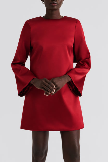 Kleid Elna Bow in Deep RedMalina - Anita Hass