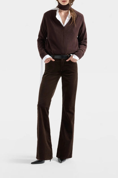 Hose Leggy Bootcut in Velvet Chocolate 7 For All Mankind