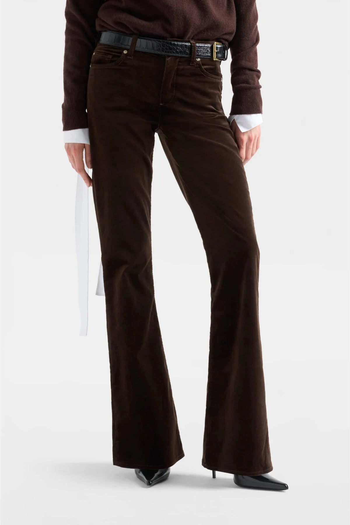 Hose Leggy Bootcut in Velvet Chocolate 7 For All Mankind