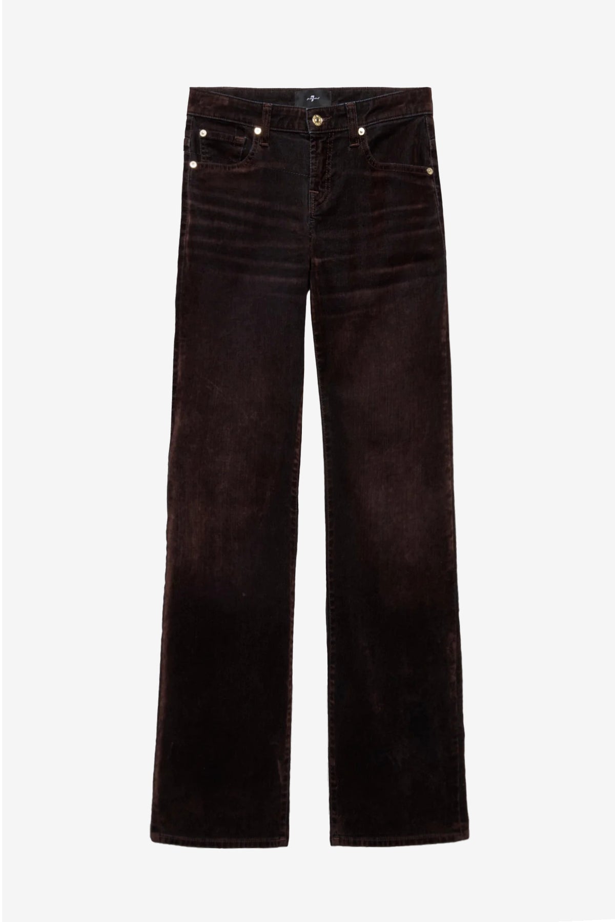 Jeans Low Straight in Flock Brown 7 For All Mankind