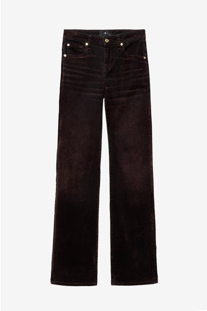 Jeans Low Straight in Flock Brown 7 For All Mankind