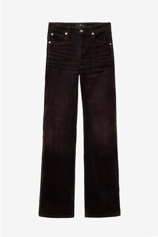 Jeans Low Straight in Flock Brown 7 For All Mankind