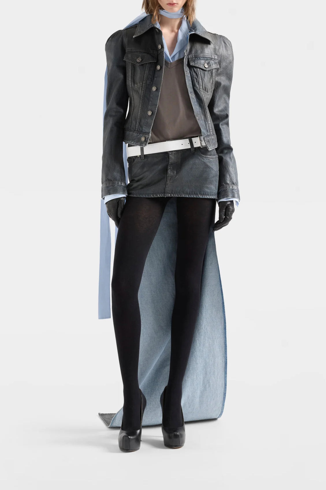 Jeansjacke Puff Sleeve in Nolita 7 For All Mankind